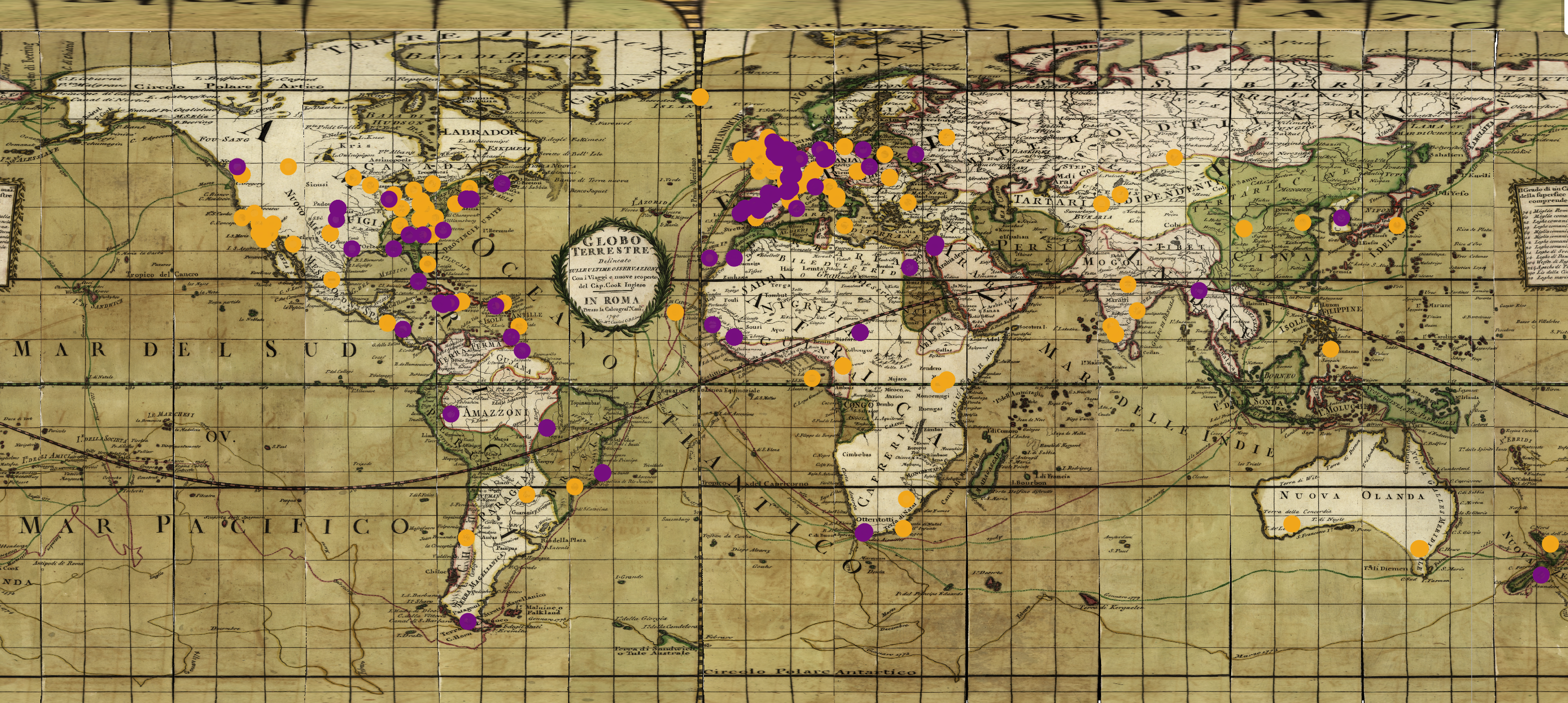Comparative map showing Crusoe and Moone.