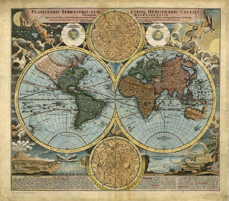World Map from 18th century.